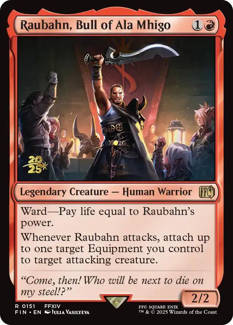 Raubahn, Bull of Ala Mhigo [FINAL FANTASY Prerelease Promo] | Good Games Morley
