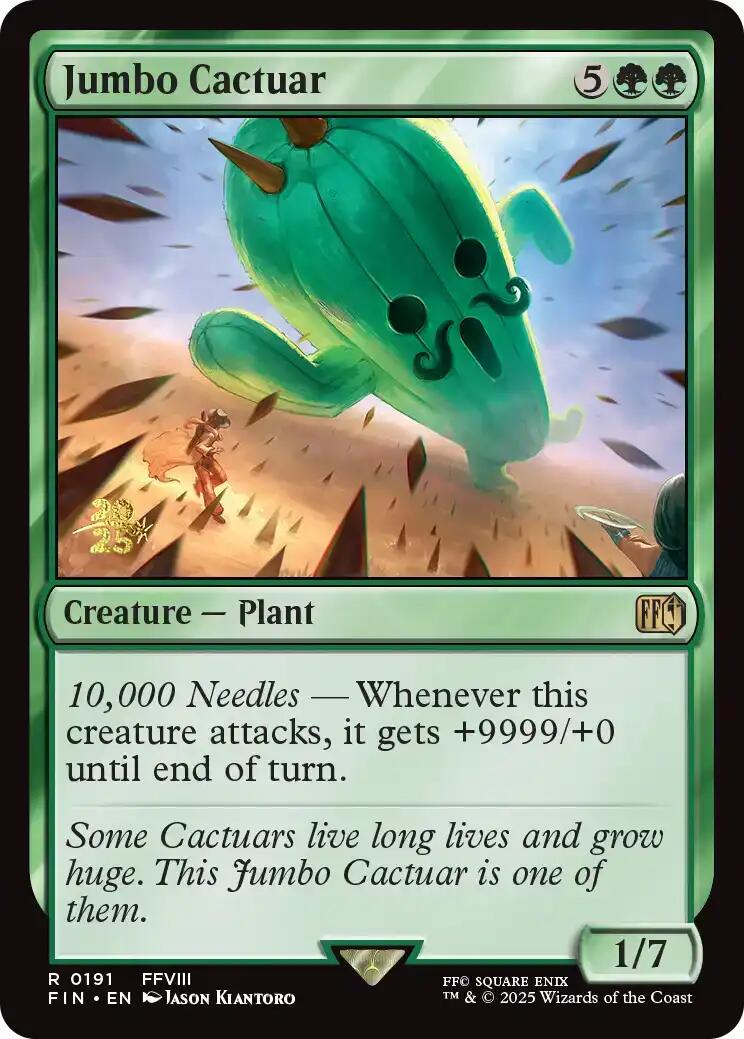 Jumbo Cactuar [FINAL FANTASY Prerelease Promo] | Good Games Morley