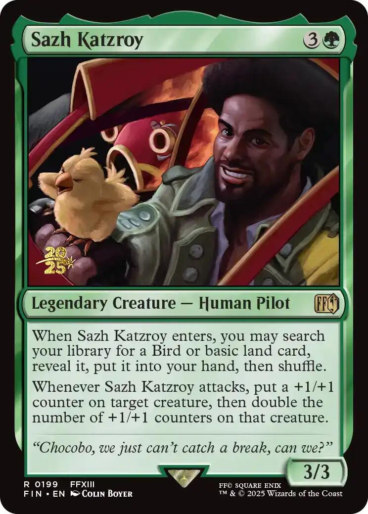 Sazh Katzroy [FINAL FANTASY Prerelease Promo] | Good Games Morley