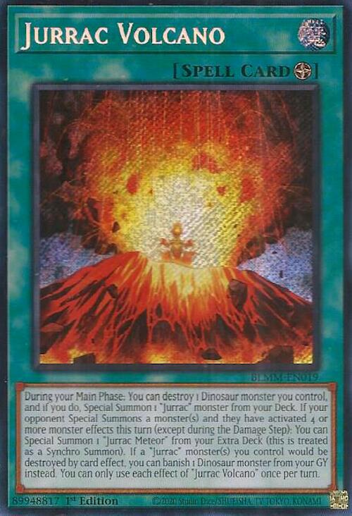 Jurrac Volcano [BLMM-EN019] Secret Rare | Good Games Morley