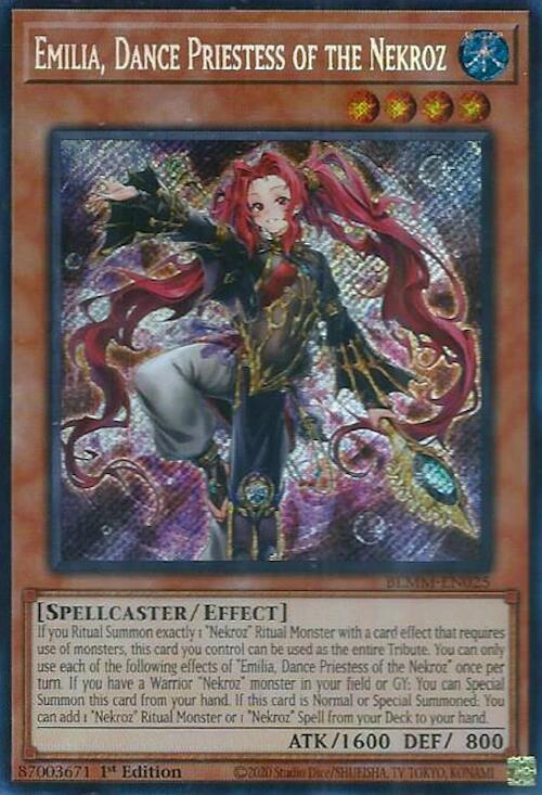 Emilia, Dance Priestess of the Nekroz [BLMM-EN025] Secret Rare | Good Games Morley