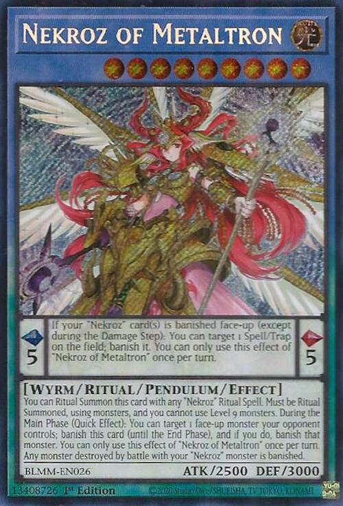 Nekroz of Metaltron [BLMM-EN026] Secret Rare | Good Games Morley