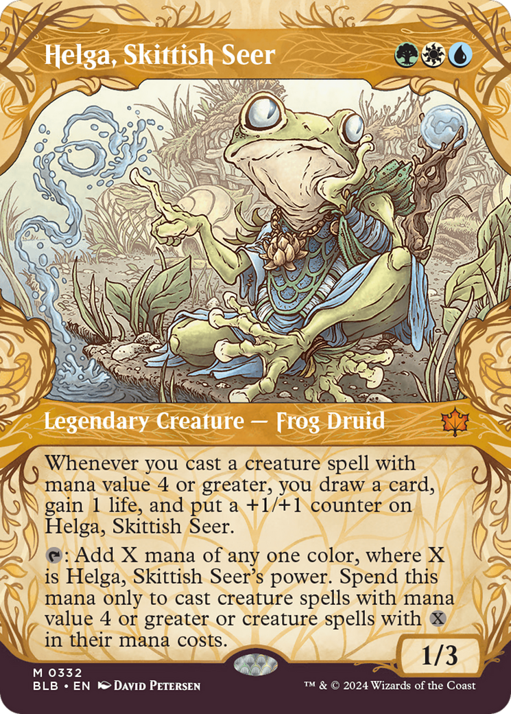 Helga, Skittish Seer (Showcase) [Bloomburrow] | Good Games Morley
