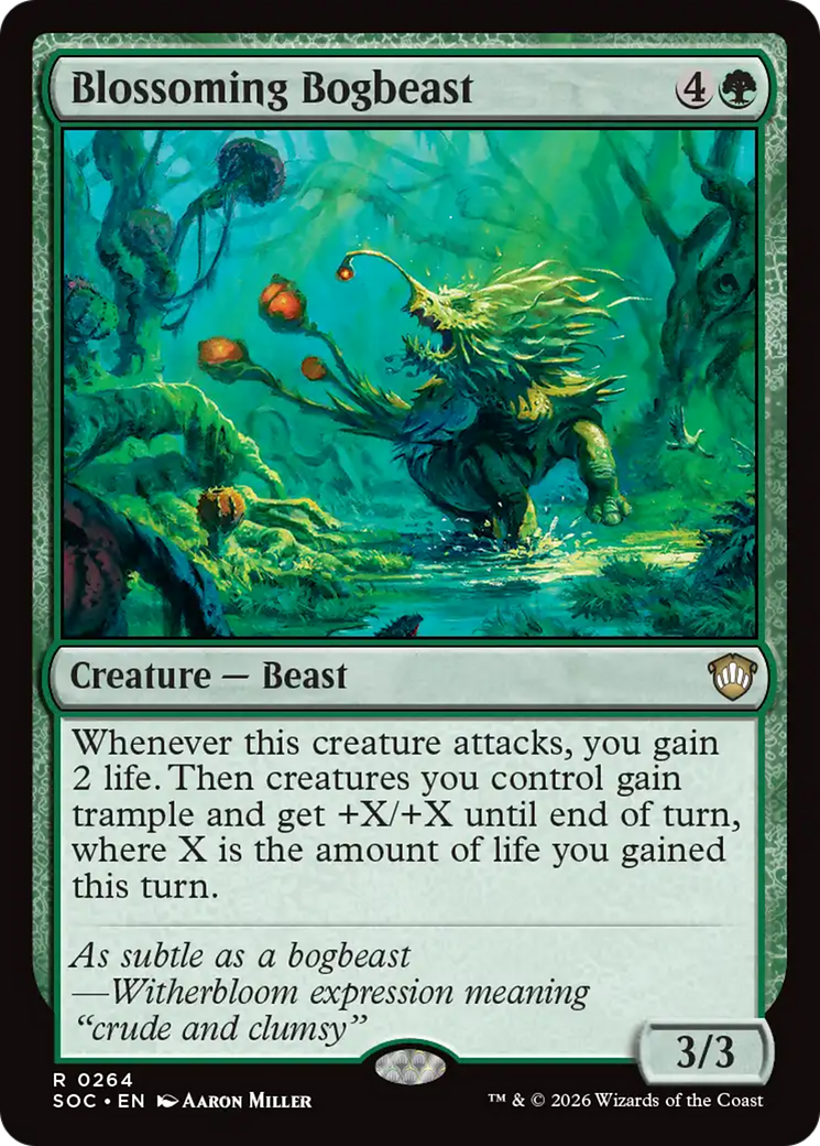 Blossoming Bogbeast [Secrets of Strixhaven Commander] | Good Games Morley