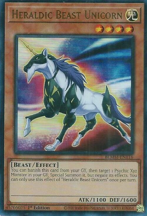 Heraldic Beast Unicorn [BLMM-EN116] Ultra Rare | Good Games Morley