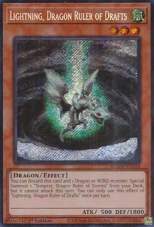 Lightning, Dragon Ruler of Drafts [BLMM-EN124] Secret Rare | Good Games Morley