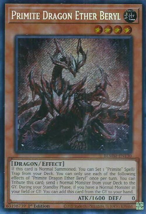 Primite Dragon Ether Beryl [BLMM-EN130] Secret Rare | Good Games Morley