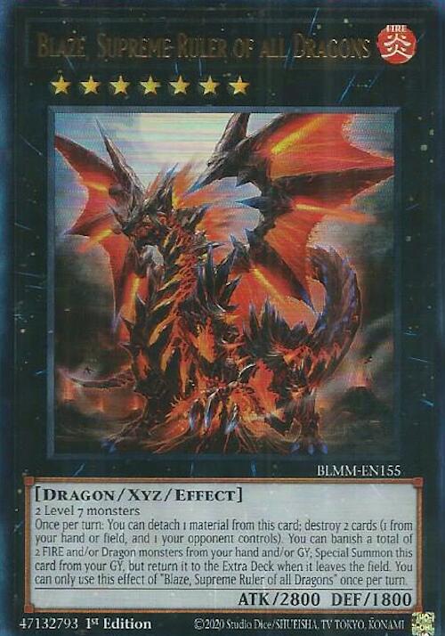Blaze, Supreme Ruler of all Dragons [BLMM-EN155] Ultra Rare | Good Games Morley