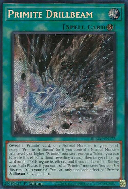 Primite Drillbeam [BLMM-EN173] Secret Rare | Good Games Morley