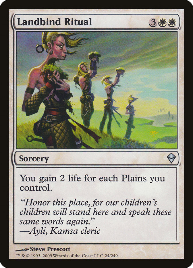 Landbind Ritual 24/249 (Zendikar)  | Good Games Morley