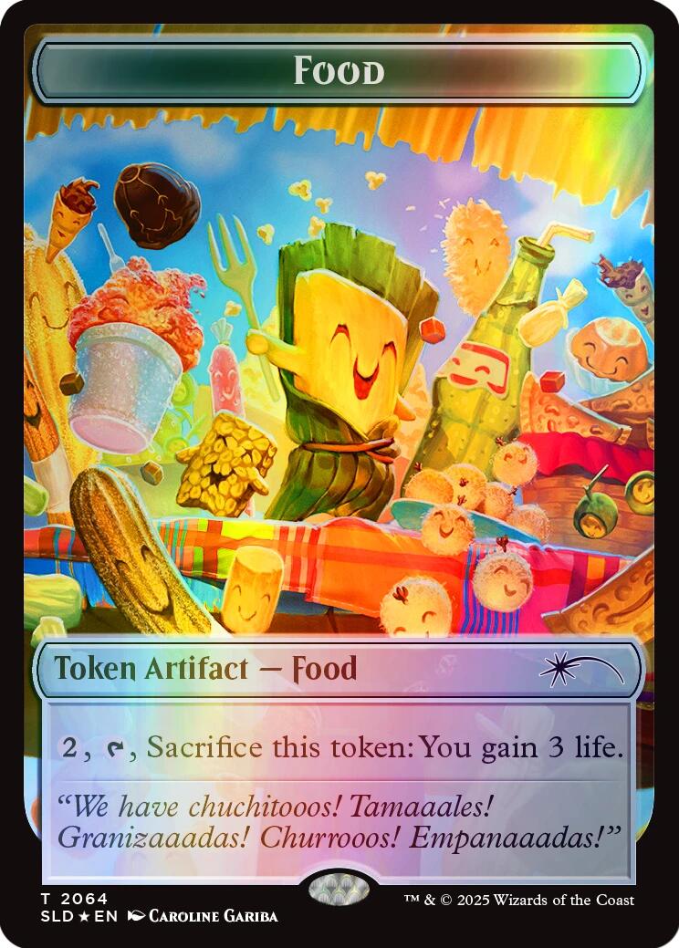 Food Token (2064) (Rainbow Foil) [Secret Lair Drop Series] | Good Games Morley