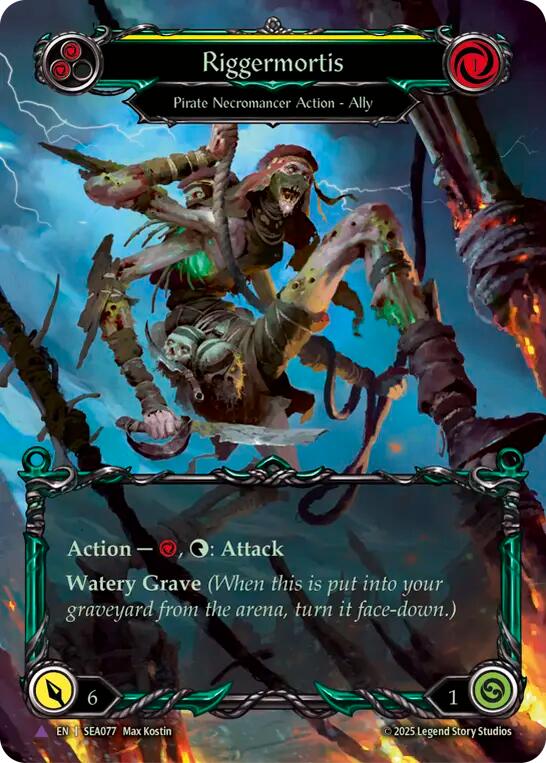 Riggermortis (Marvel Cold Foil) [SEA077] (High Seas)  Cold Foil | Good Games Morley
