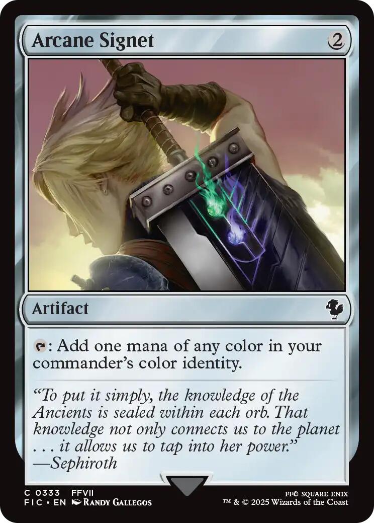 Arcane Signet (0333) (Surge Foil) [FINAL FANTASY Commander] | Good Games Morley