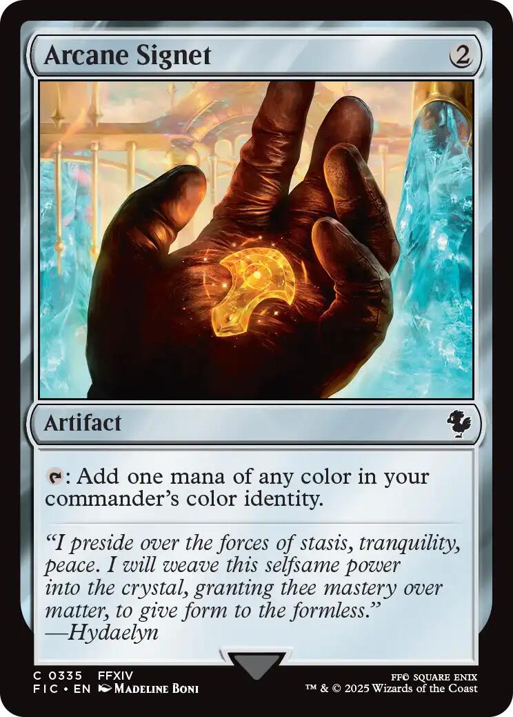 Arcane Signet (0335) (Surge Foil) [FINAL FANTASY Commander] | Good Games Morley