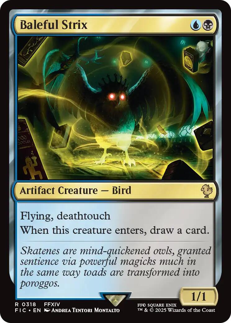 Baleful Strix (Surge Foil) [FINAL FANTASY Commander] | Good Games Morley