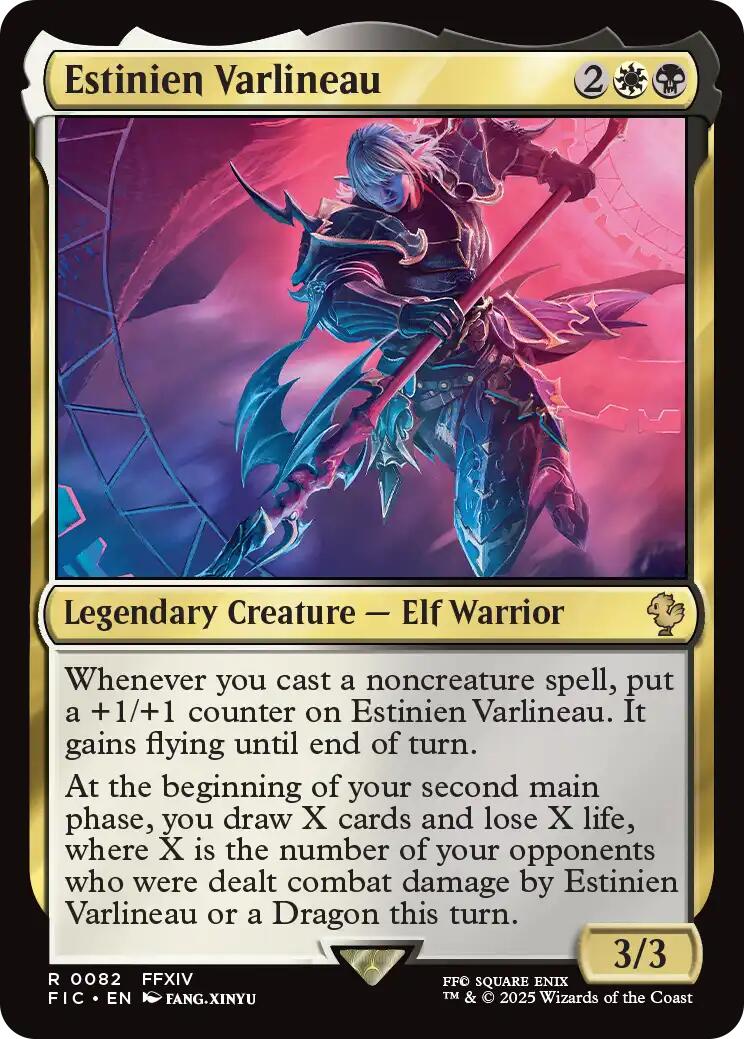 Estinien Varlineau (Surge Foil) [FINAL FANTASY Commander] | Good Games Morley