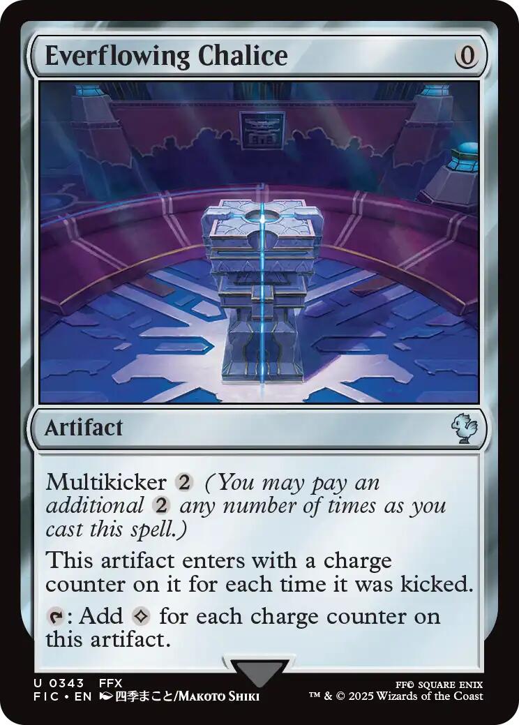 Everflowing Chalice (Surge Foil) [FINAL FANTASY Commander] | Good Games Morley