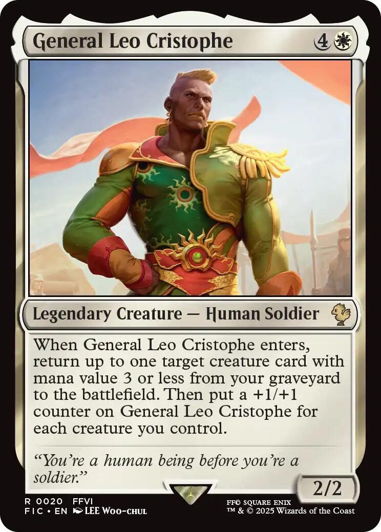 General Leo Cristophe (Surge Foil) [FINAL FANTASY Commander] | Good Games Morley