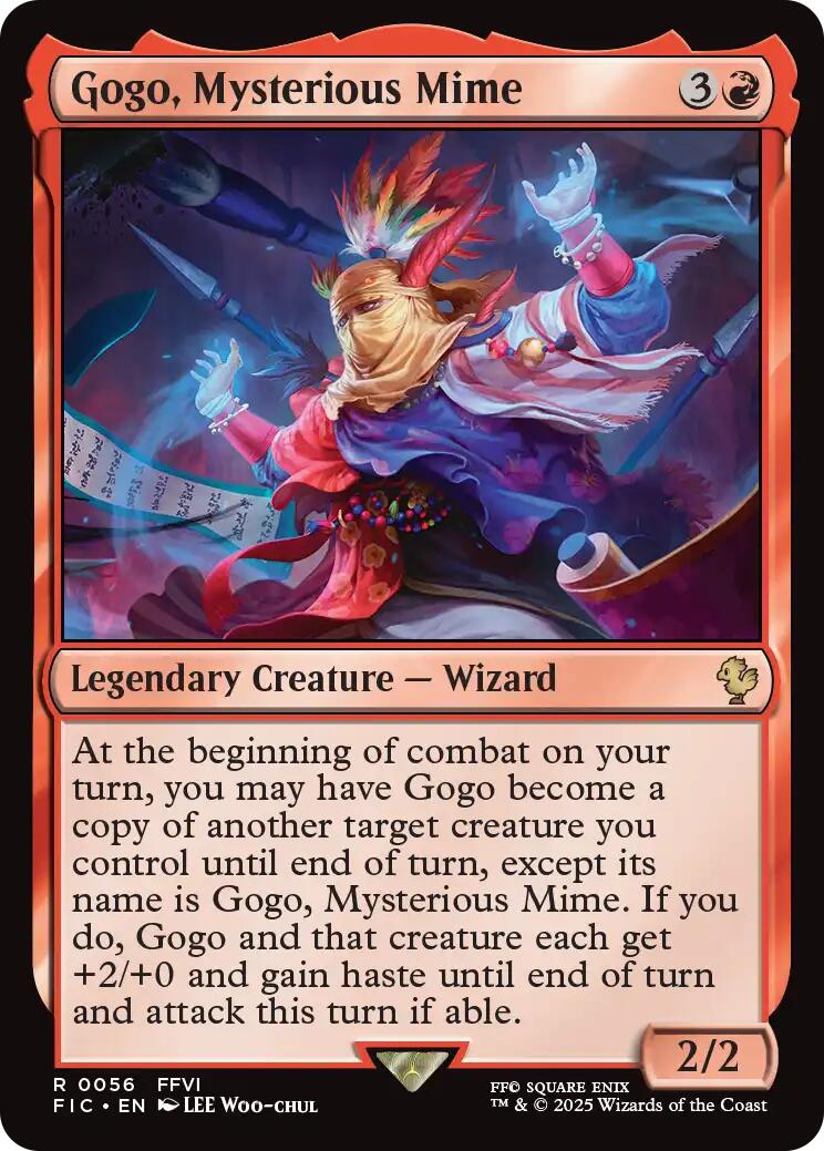 Gogo, Mysterious Mime (Surge Foil) [FINAL FANTASY Commander] | Good Games Morley