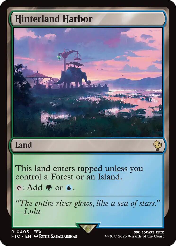 Hinterland Harbor (Surge Foil) [FINAL FANTASY Commander] | Good Games Morley