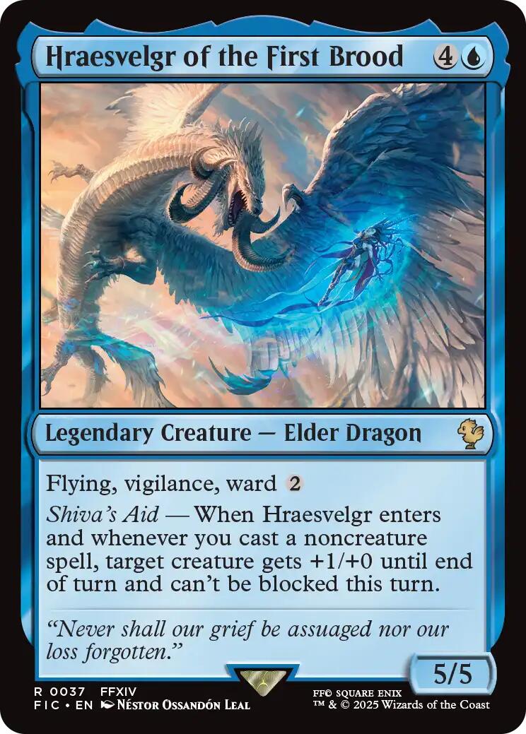 Hraesvelgr of the First Brood (Surge Foil) [FINAL FANTASY Commander] | Good Games Morley