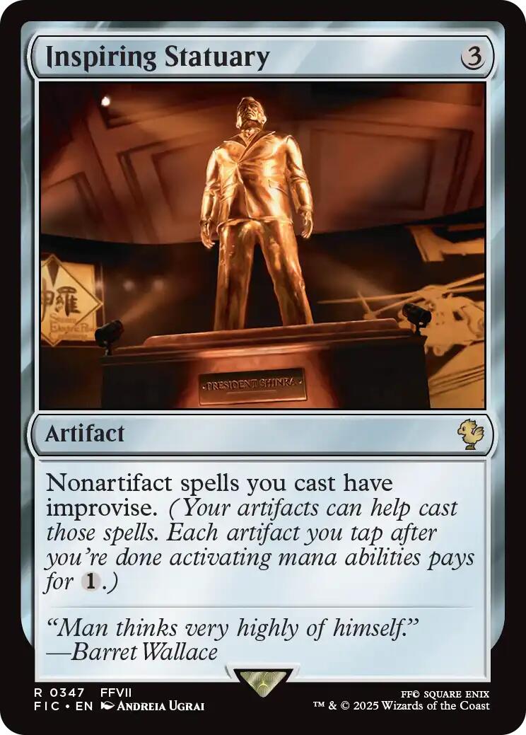 Inspiring Statuary (Surge Foil) [FINAL FANTASY Commander] | Good Games Morley
