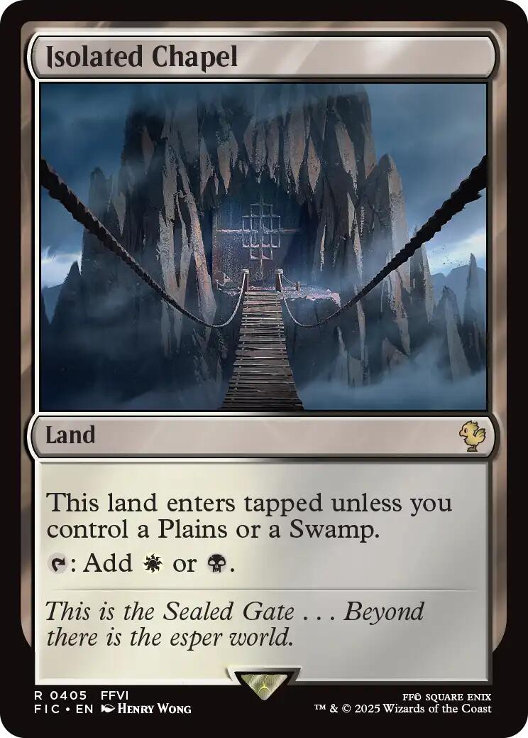 Isolated Chapel (Surge Foil) [FINAL FANTASY Commander] | Good Games Morley