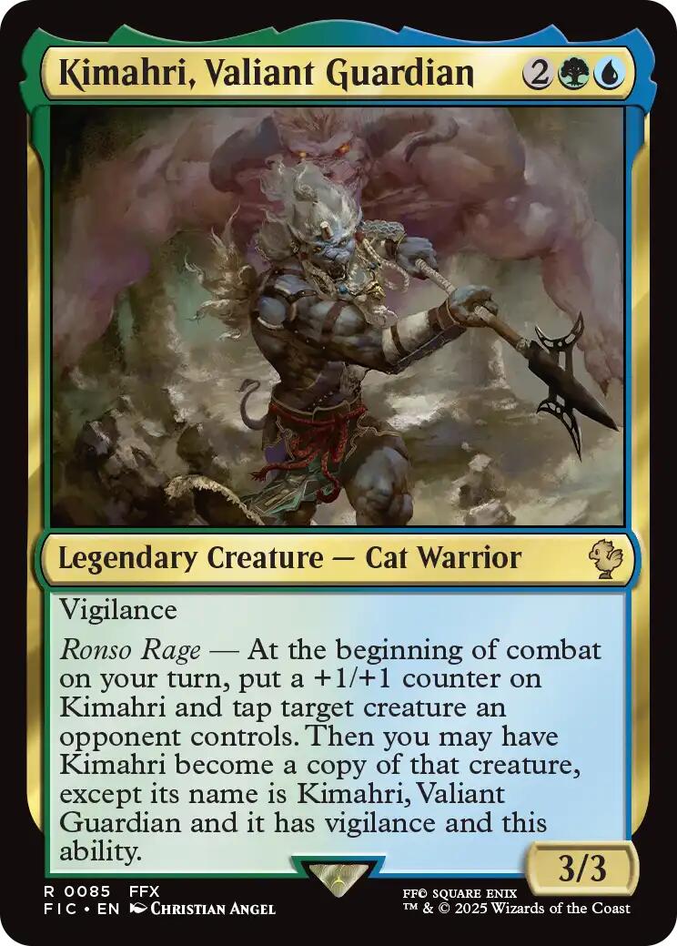 Kimahri, Valiant Guardian (Surge Foil) [FINAL FANTASY Commander] | Good Games Morley