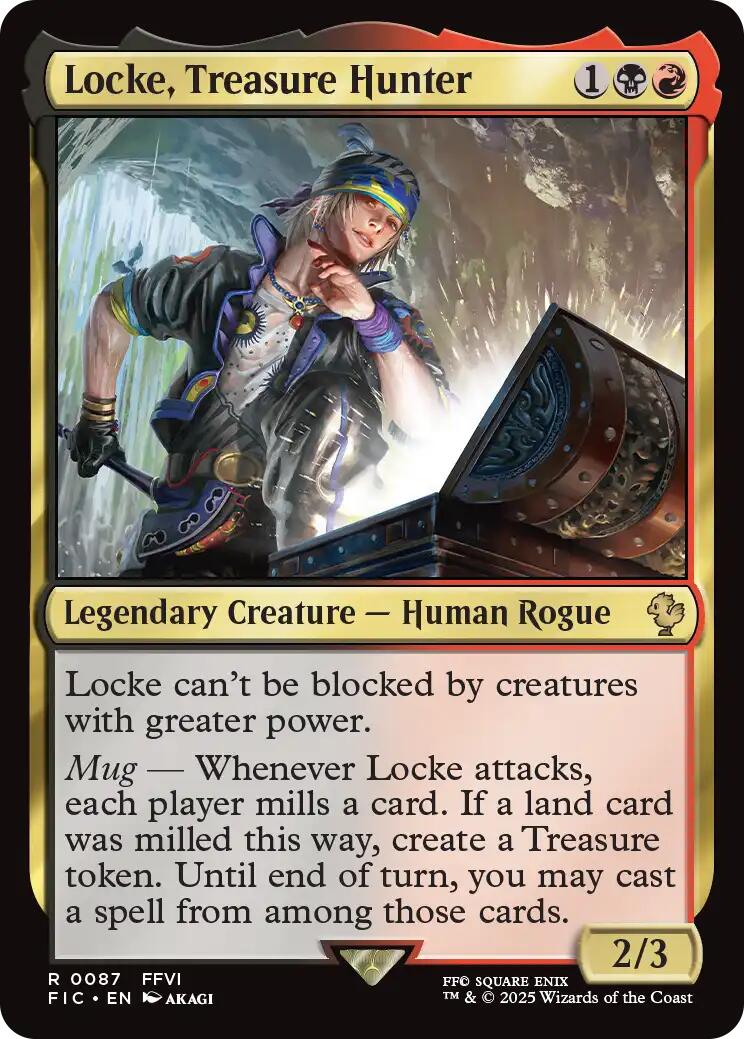 Locke, Treasure Hunter (Surge Foil) [FINAL FANTASY Commander] | Good Games Morley