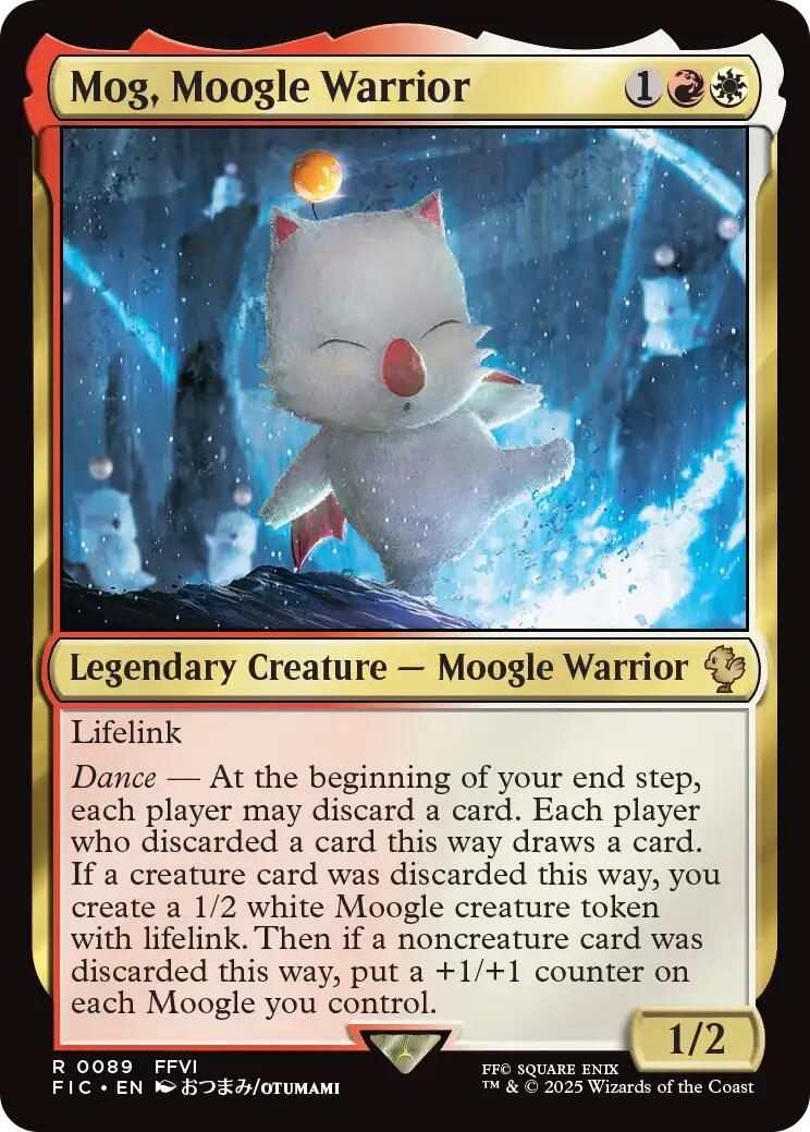 Mog, Moogle Warrior (Surge Foil) [FINAL FANTASY Commander] | Good Games Morley