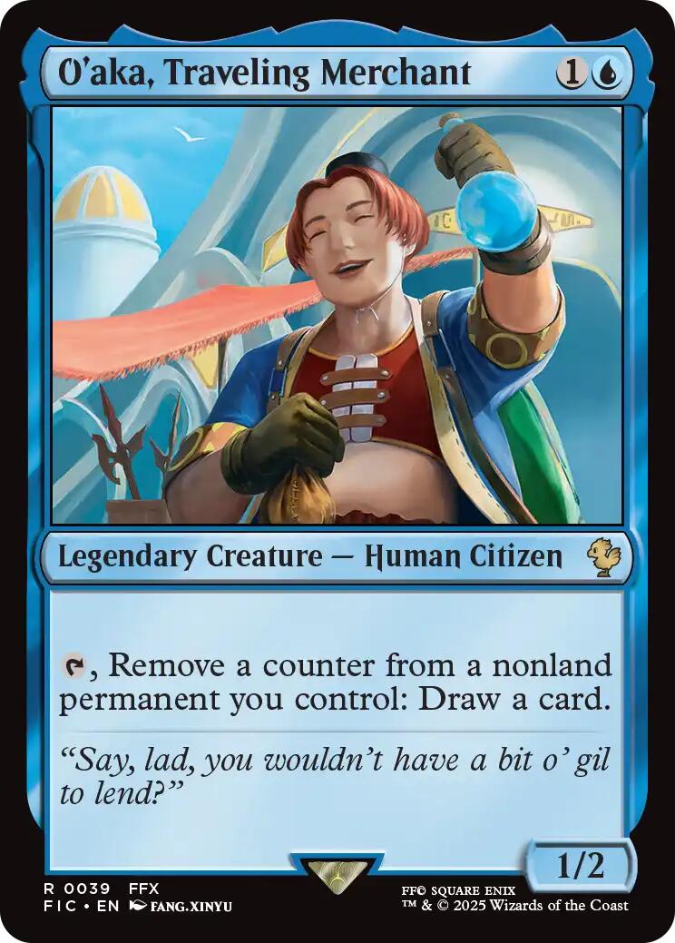 O'aka, Traveling Merchant (Surge Foil) [FINAL FANTASY Commander] | Good Games Morley