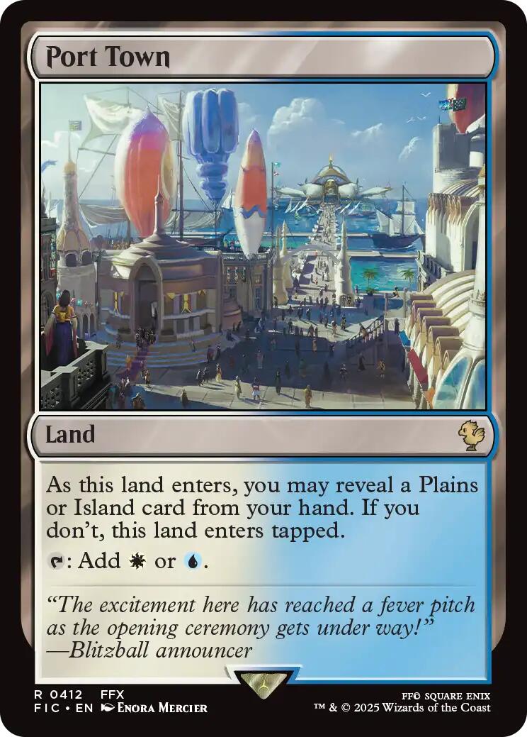 Port Town (Surge Foil) [FINAL FANTASY Commander] | Good Games Morley
