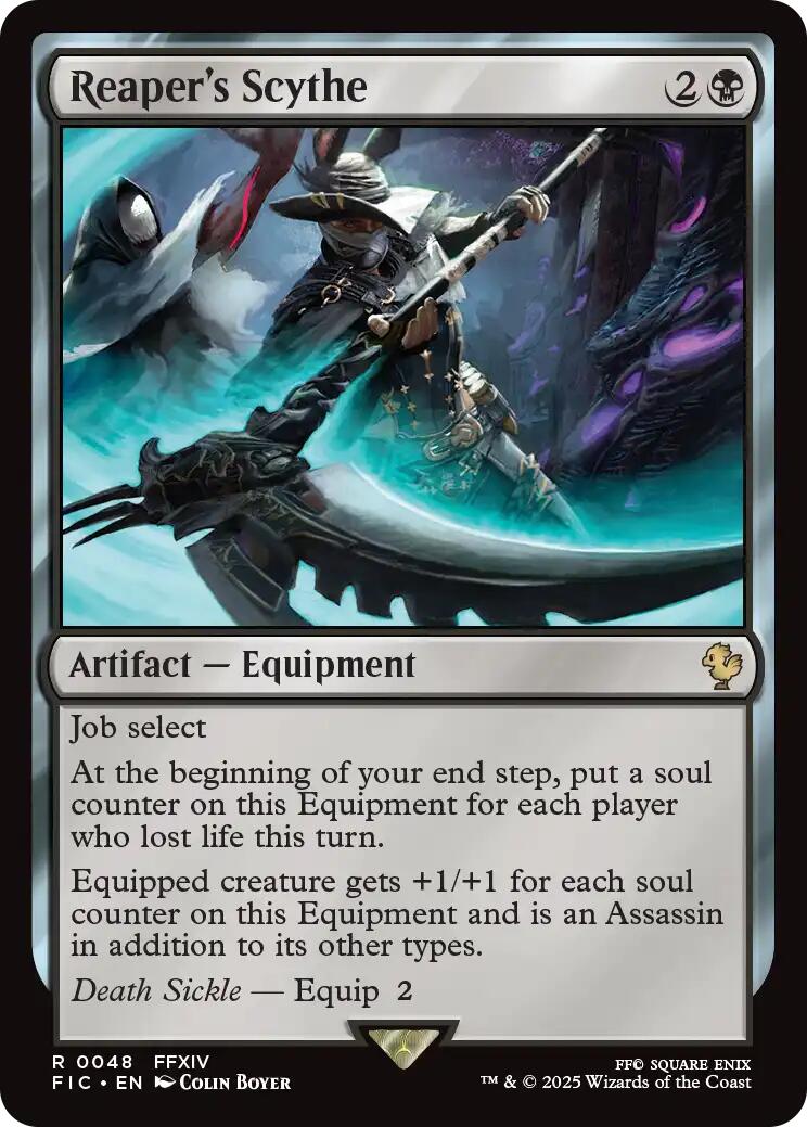 Reaper's Scythe (Surge Foil) [FINAL FANTASY Commander] | Good Games Morley