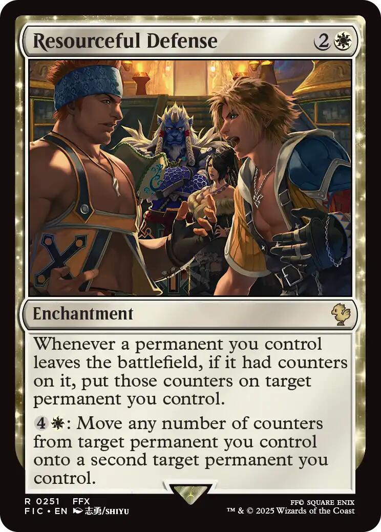 Resourceful Defense (Surge Foil) [FINAL FANTASY Commander] | Good Games Morley