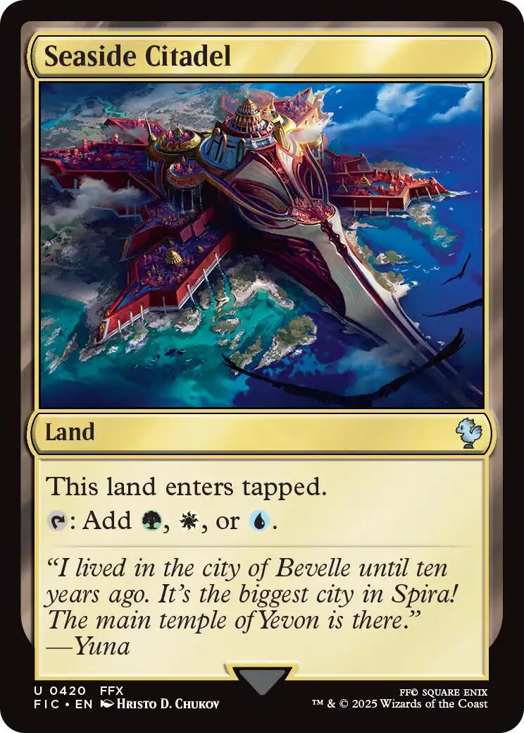 Seaside Citadel (Surge Foil) [FINAL FANTASY Commander] | Good Games Morley