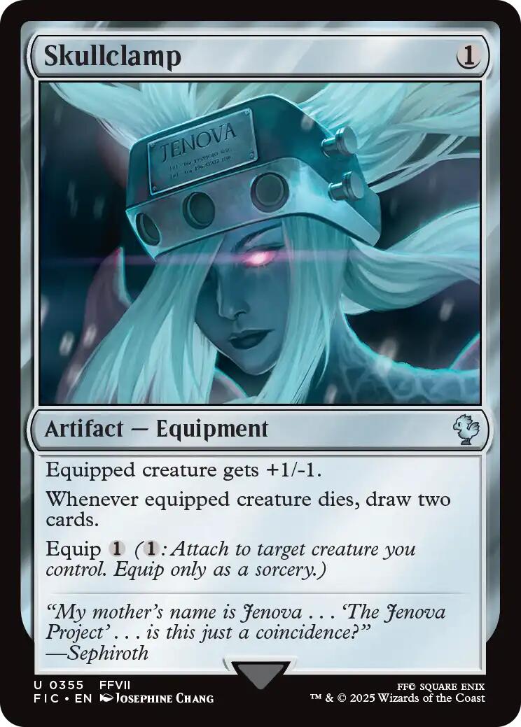Skullclamp (Surge Foil) [FINAL FANTASY Commander] | Good Games Morley