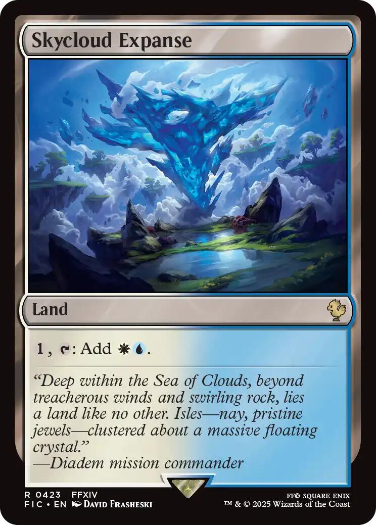 Skycloud Expanse (Surge Foil) [FINAL FANTASY Commander] | Good Games Morley
