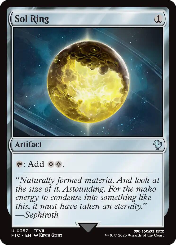 Sol Ring (0357) (Surge Foil) [FINAL FANTASY Commander] | Good Games Morley