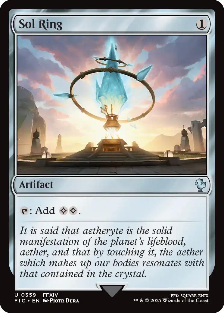 Sol Ring (0359) (Surge Foil) [FINAL FANTASY Commander] | Good Games Morley