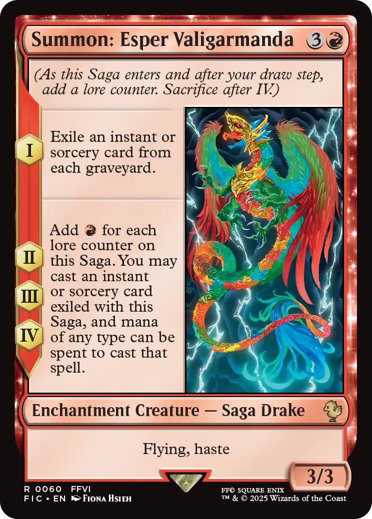Summon: Esper Valigarmanda (Surge Foil) [FINAL FANTASY Commander] | Good Games Morley