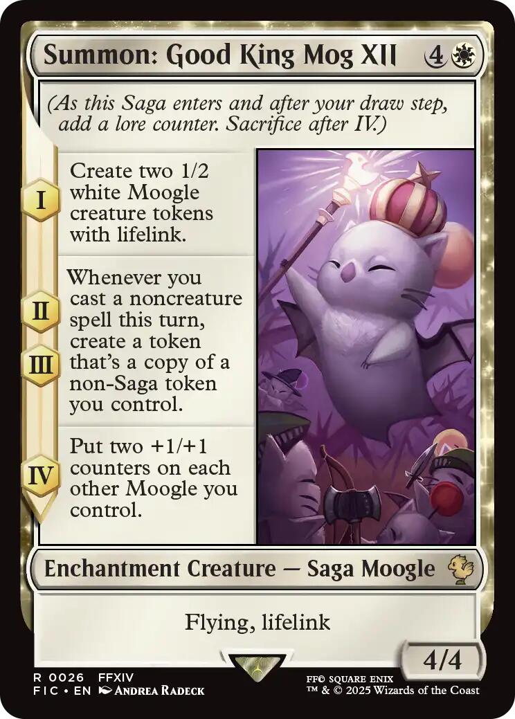 Summon: Good King Mog XII (Surge Foil) [FINAL FANTASY Commander] | Good Games Morley