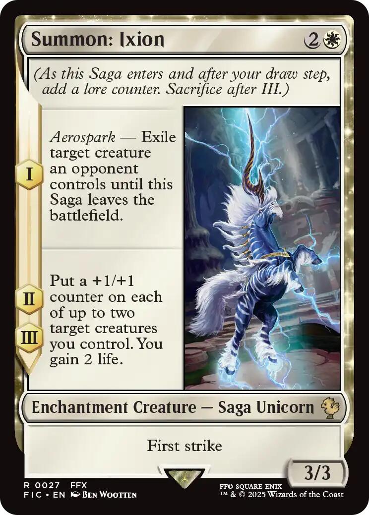Summon: Ixion (Surge Foil) [FINAL FANTASY Commander] | Good Games Morley