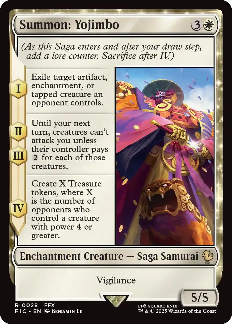 Summon: Yojimbo (Surge Foil) [FINAL FANTASY Commander] | Good Games Morley