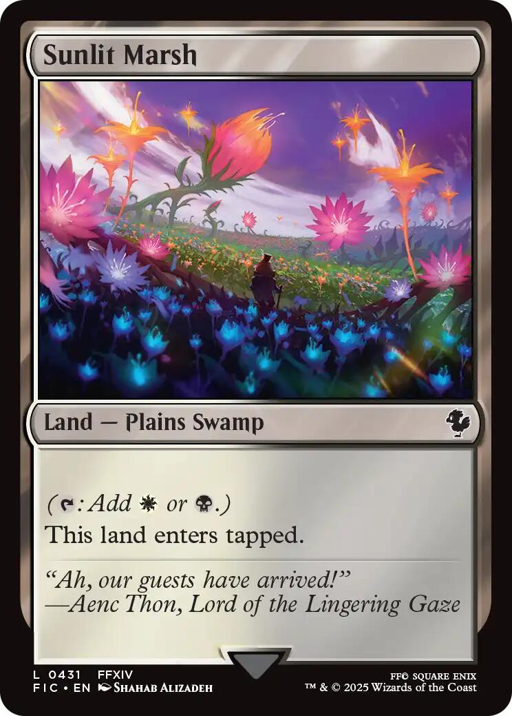 Sunlit Marsh (Surge Foil) [FINAL FANTASY Commander] | Good Games Morley