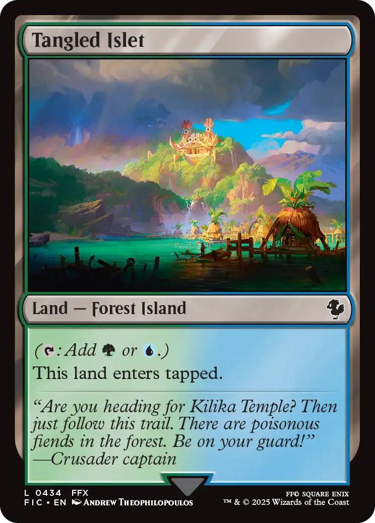 Tangled Islet (Surge Foil) [FINAL FANTASY Commander] | Good Games Morley