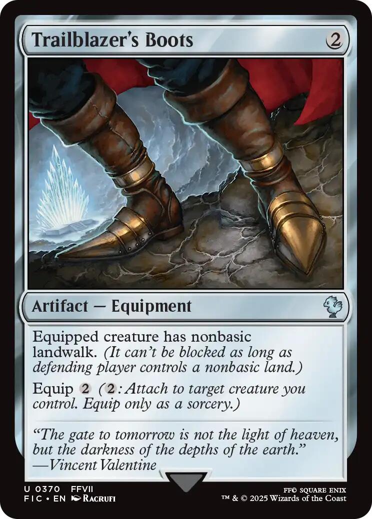 Trailblazer's Boots (Surge Foil) [FINAL FANTASY Commander] | Good Games Morley