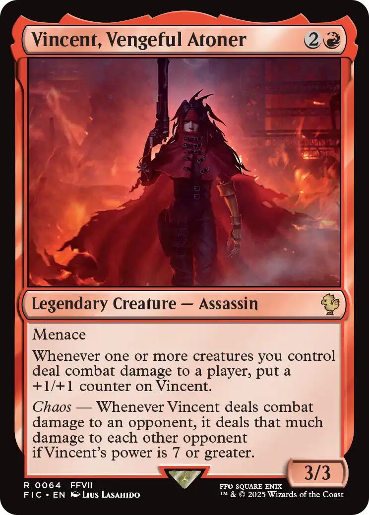 Vincent, Vengeful Atoner (Surge Foil) [FINAL FANTASY Commander] | Good Games Morley