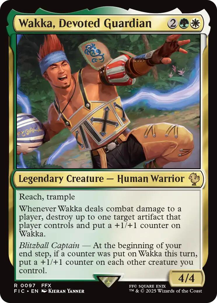 Wakka, Devoted Guardian (Surge Foil) [FINAL FANTASY Commander] | Good Games Morley