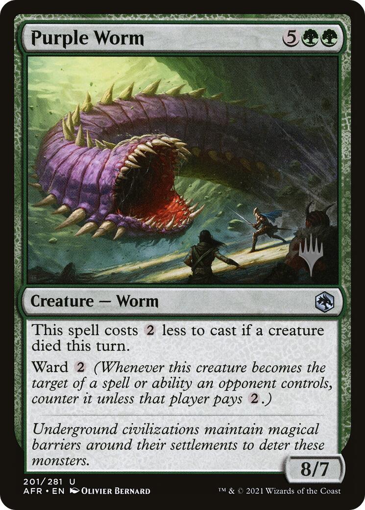 Purple Worm [Tarkir: Dragonstorm Promos] | Good Games Morley