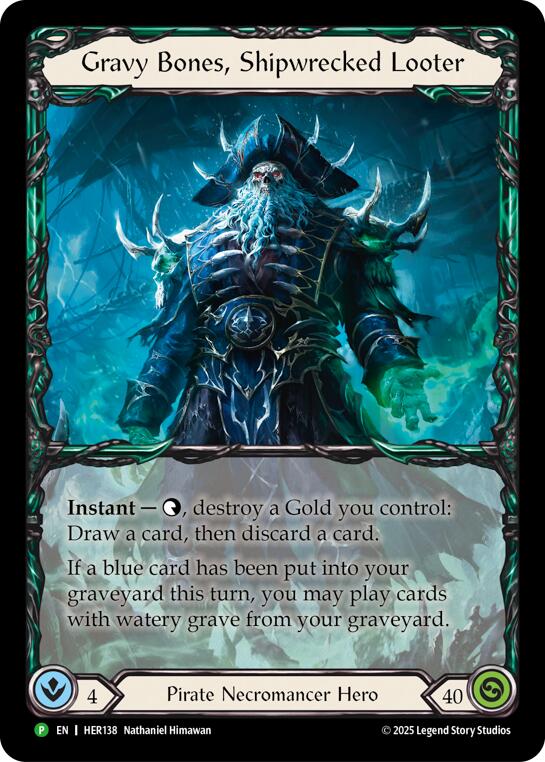 Gravy Bones, Shipwrecked Looter [HER138] (Promo)  Rainbow Foil | Good Games Morley